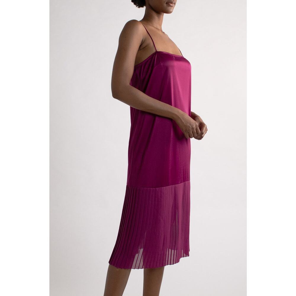 Vintage Purple Dress with Pleats